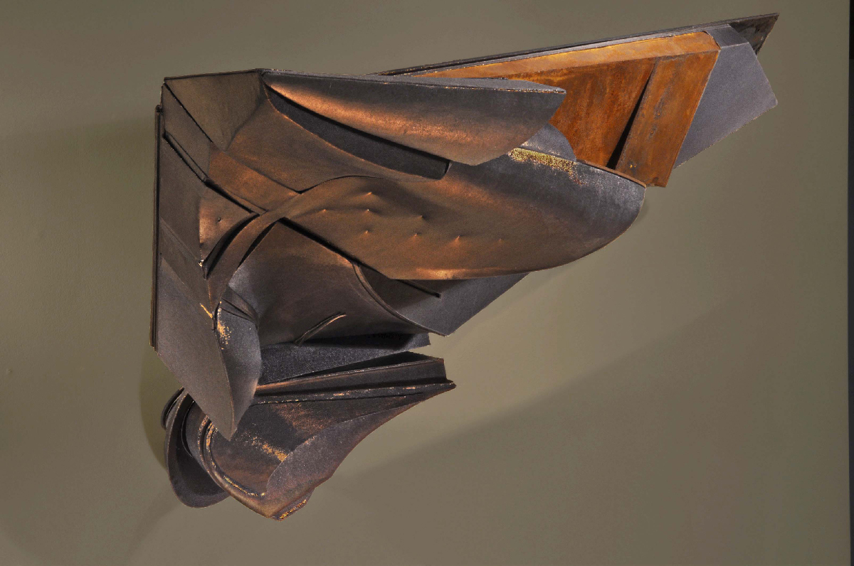 Iron Sculpture by Fine Artist Krisjohn Horvat called 'Samuel Beckett Had A Wait Problem'