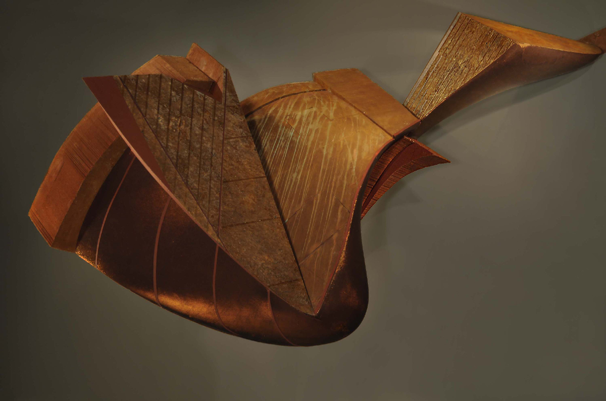 Iron Sculpture by Artist Krisjohn Horvat called Nixon: 'Pat Was Nice, A Warm B-52 Is Better'