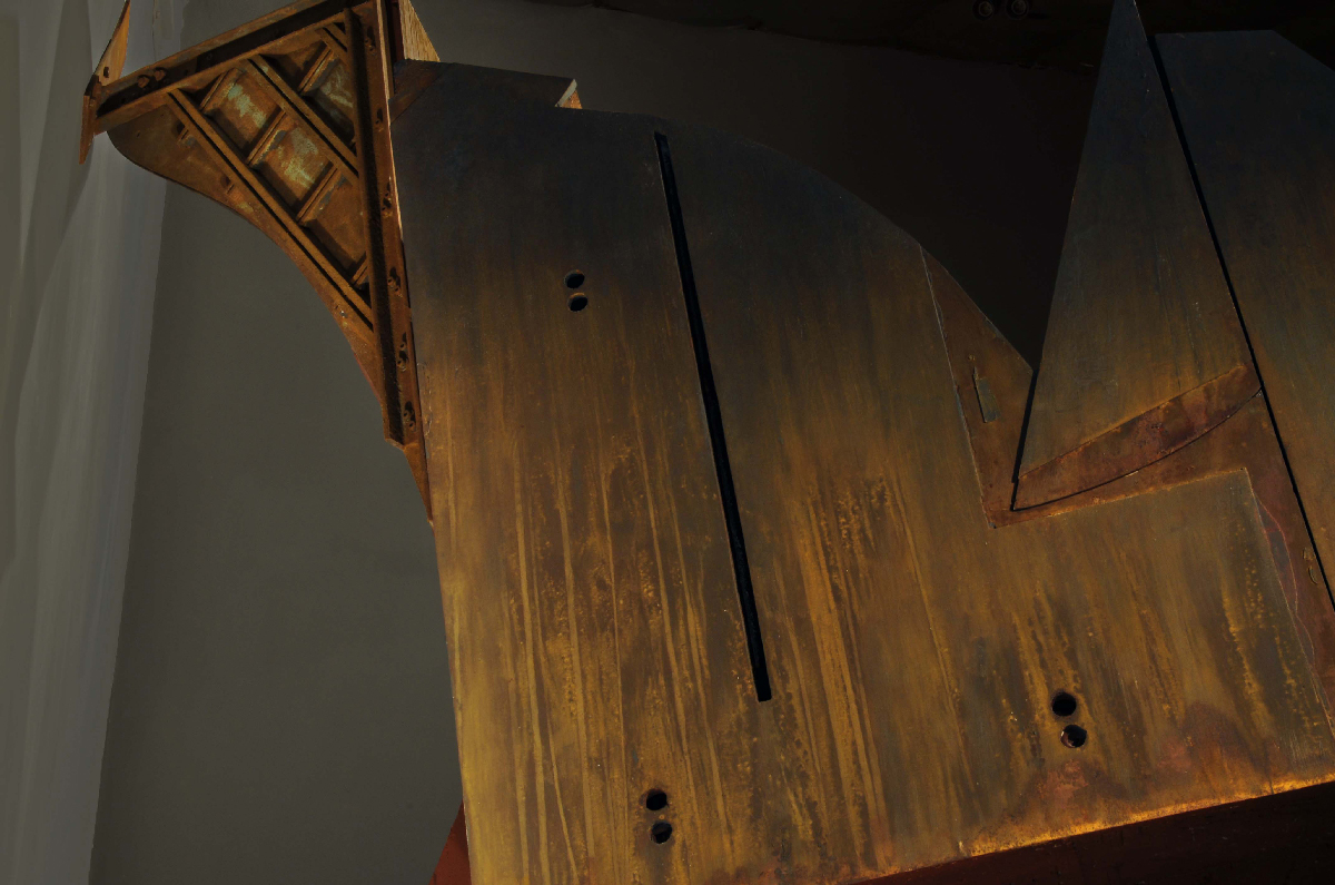 Steel Sculpture by Artist Krisjohn Horvat called Nixon: 'Pat Was Nice, A Warm B-52 Is Better' Steel Sculpture by Artist Krisjohn Horvat called Nixon: 'Pat Was Nice, A Warm B-52 Is Better'