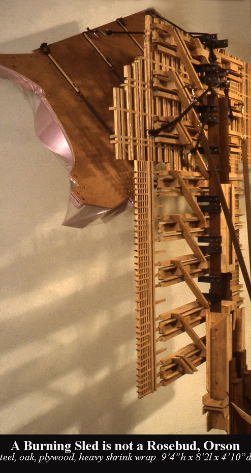 A Burning Sled is not a Rosebud, Orson | Sculpture by Sculptor Krisjohn Horvat