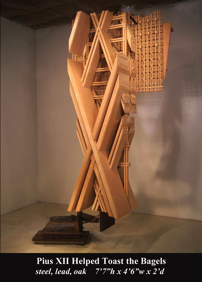 Pius XII Helped Toast the Bagels | Sculpture by Sculptor Krisjohn Horvat
